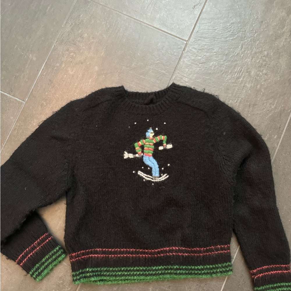Bode winter sweater with skier